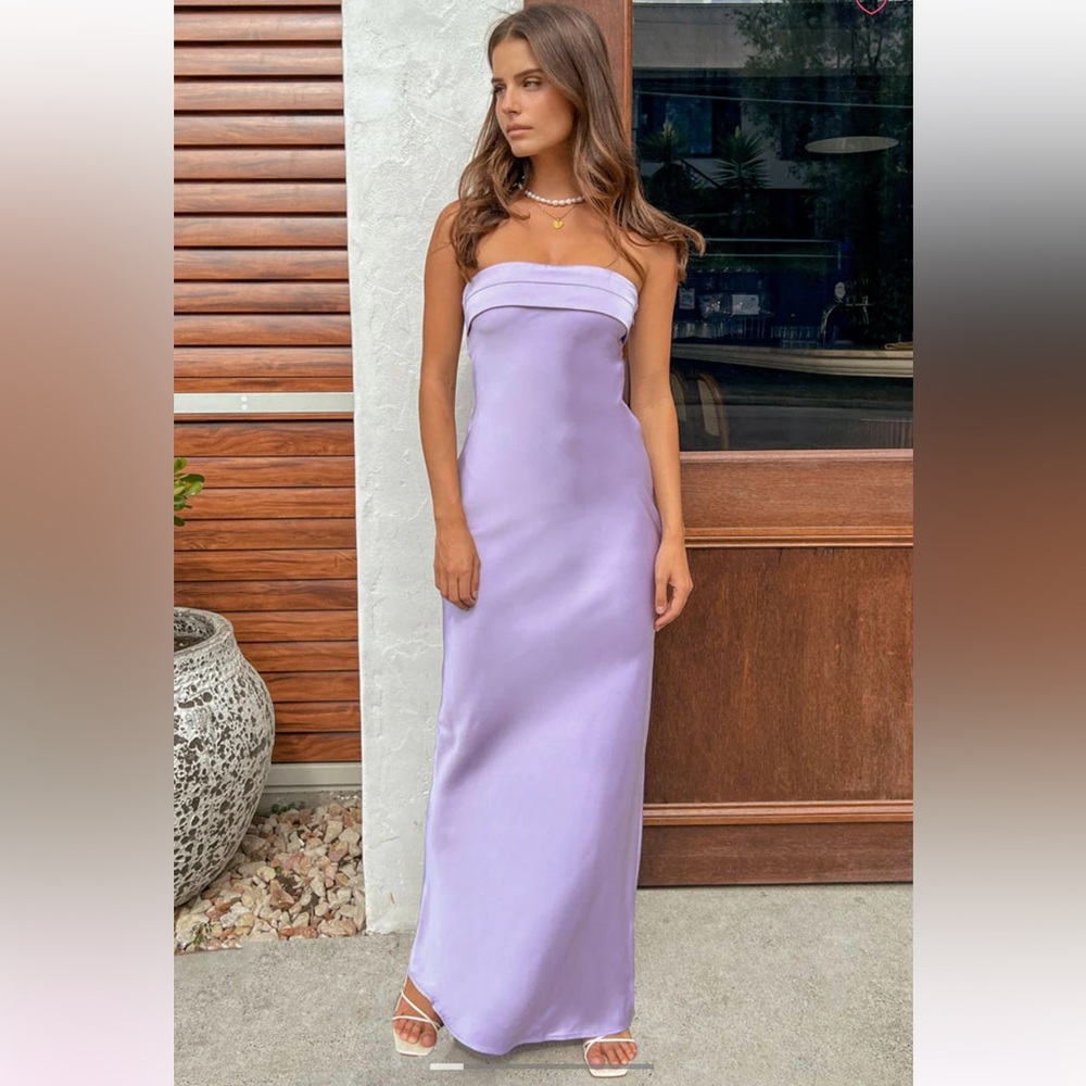 Maiah Lilac Maxi Dress
